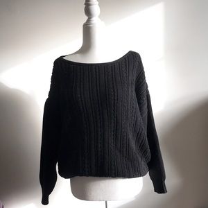 J CREW POINT SUR CABLE KNIT OVERSIZED SWEATER SZ-S